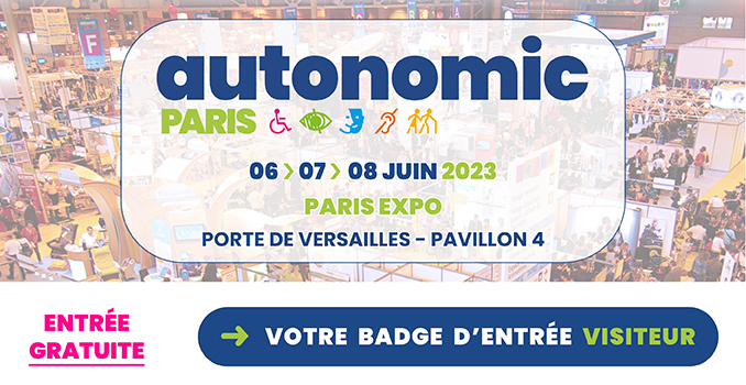 Autonomic Paris 2023 Votre badge d'entre visiteur  .