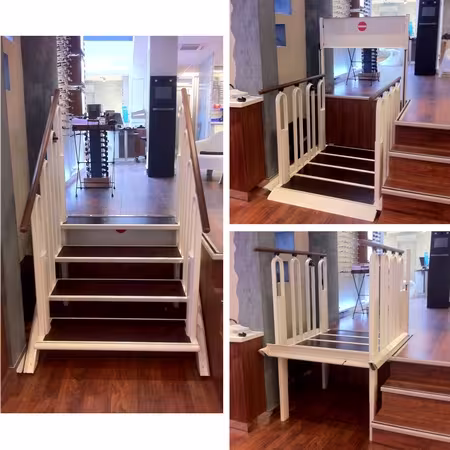 FLEXSTEP – L'escalier 2-en-1 transformable en élévateur PMR