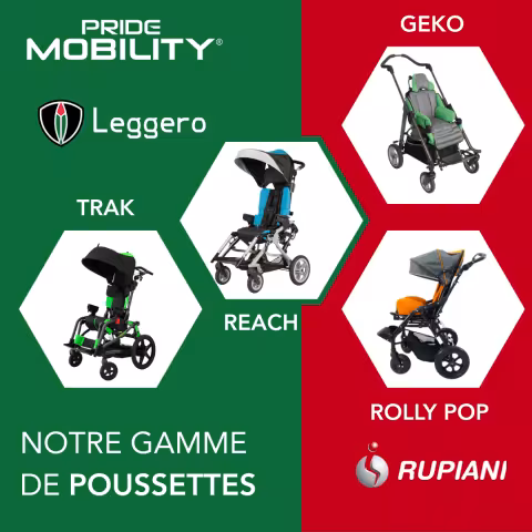 Notre gamme de poussettes évolutives