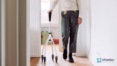 Wheeleo®, le déambulateur à une main.