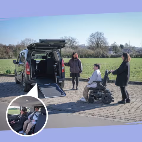 Aménagement handicap Xtra HappyAccess sur Citroën Berlingo, Peugeot Rifter, Renault Kangoo, Volkswagen Caddy et Ford Tourneo Connect