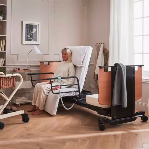 Lit médicalisé rotatif et releveur ORBIT